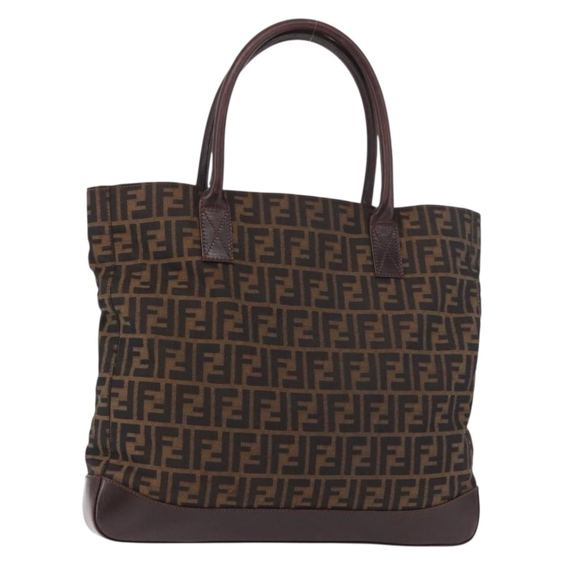 FENDI Womens Zucca Canvas Tote in Black Brown Made in Italy: FENDI Womens Zucca Canvas Tote in Black Brown Made in Italy Authentic FENDI tote bag in black and brown Zucca canvas, made in Italy. This women's tote has a classic slim profile and is offered without