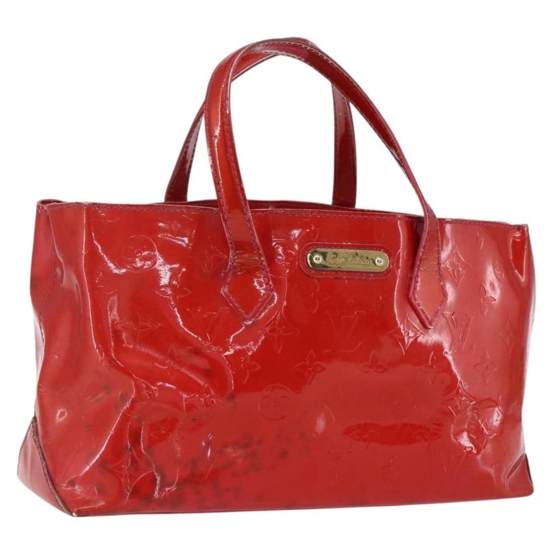 Louis Vuitton Wilshire PM Rose Pop Vernis Patent Leather Handbag M93643: Louis Vuitton Wilshire PM Rose Pop Vernis Patent Leather Handbag M93643 Louis Vuitton Monogram Vernis Wilshire PM hand bag in Rose Pop patent leather, made in France. This women's hand bag measures ap
