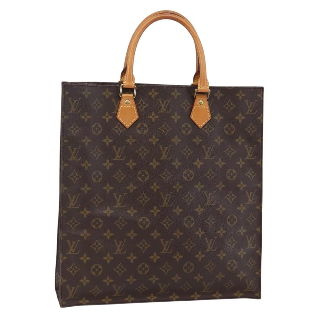 Louis Vuitton M51140 Sac Plat Monogram Canvas Tote Bag: Louis Vuitton M51140 Sac Plat Monogram Canvas Tote Bag Louis Vuitton Sac Plat hand bag in Monogram Canvas, made in France. This women's bag features the classic Monogram exterior and comes in the M511