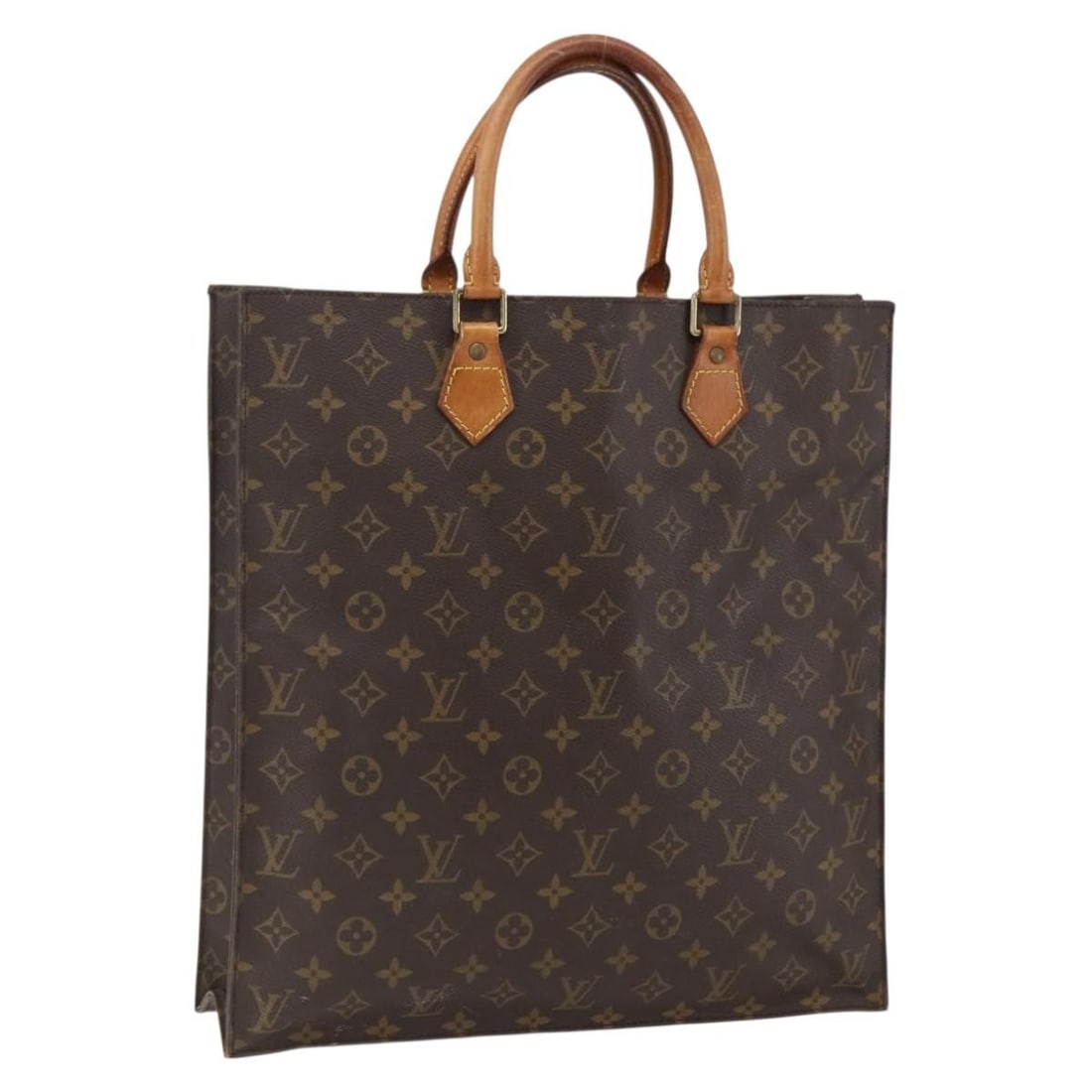 Louis Vuitton M51140 Sac Plat Monogram Canvas Handbag: Louis Vuitton M51140 Sac Plat Monogram Canvas Handbag Louis Vuitton Monogram Sac Plat hand bag in Monogram Canvas, made in France. The bag features the classic Monogram color and comes with the item s
