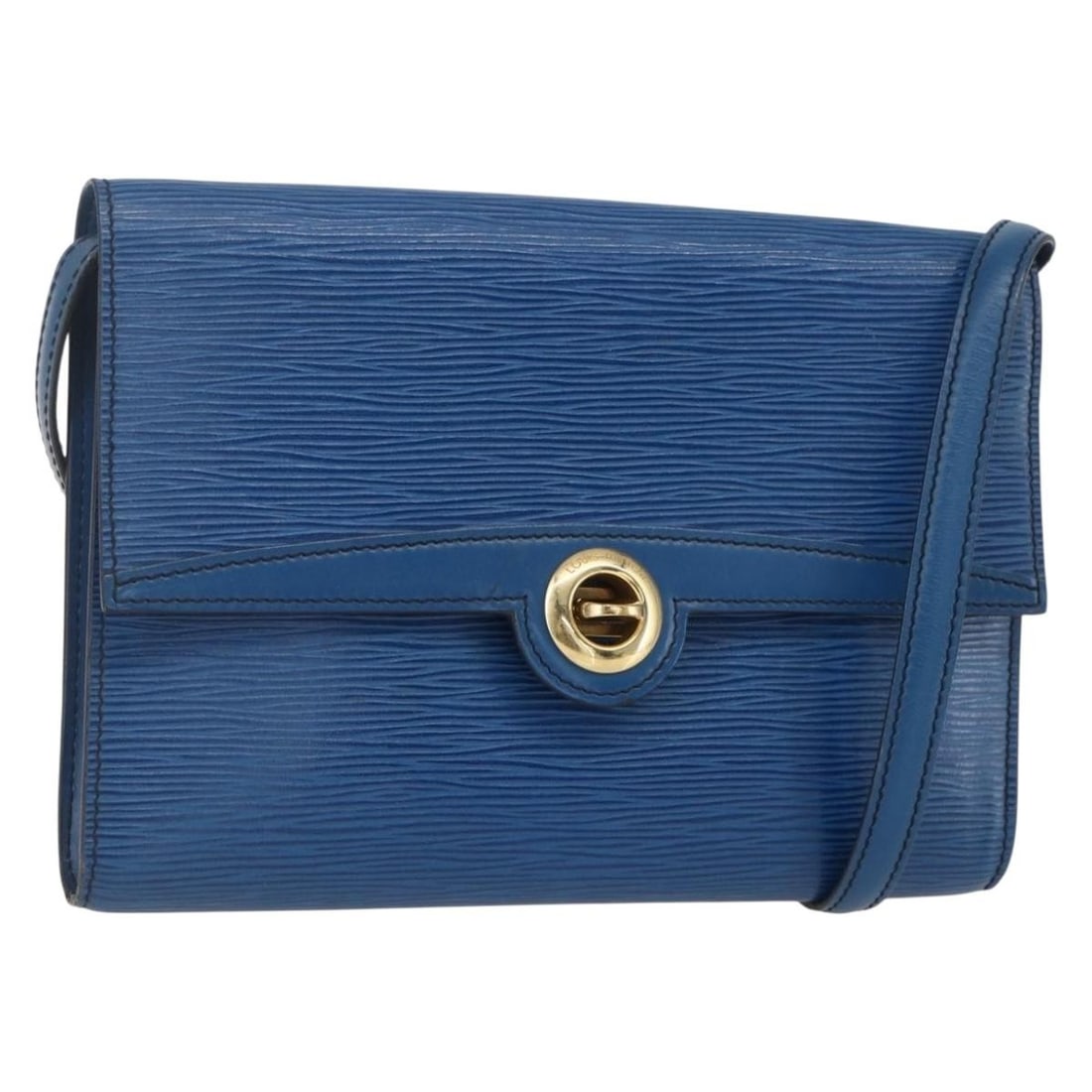 Louis Vuitton M52575 Epi Leather Pochette Arche Blue Shoulder Bag: Louis Vuitton M52575 Epi Leather Pochette Arche Blue Shoulder Bag Louis Vuitton Epi Pochette Arche shoulder bag in blue Epi leather, made in France. It comes with a shoulder strap and is identified by