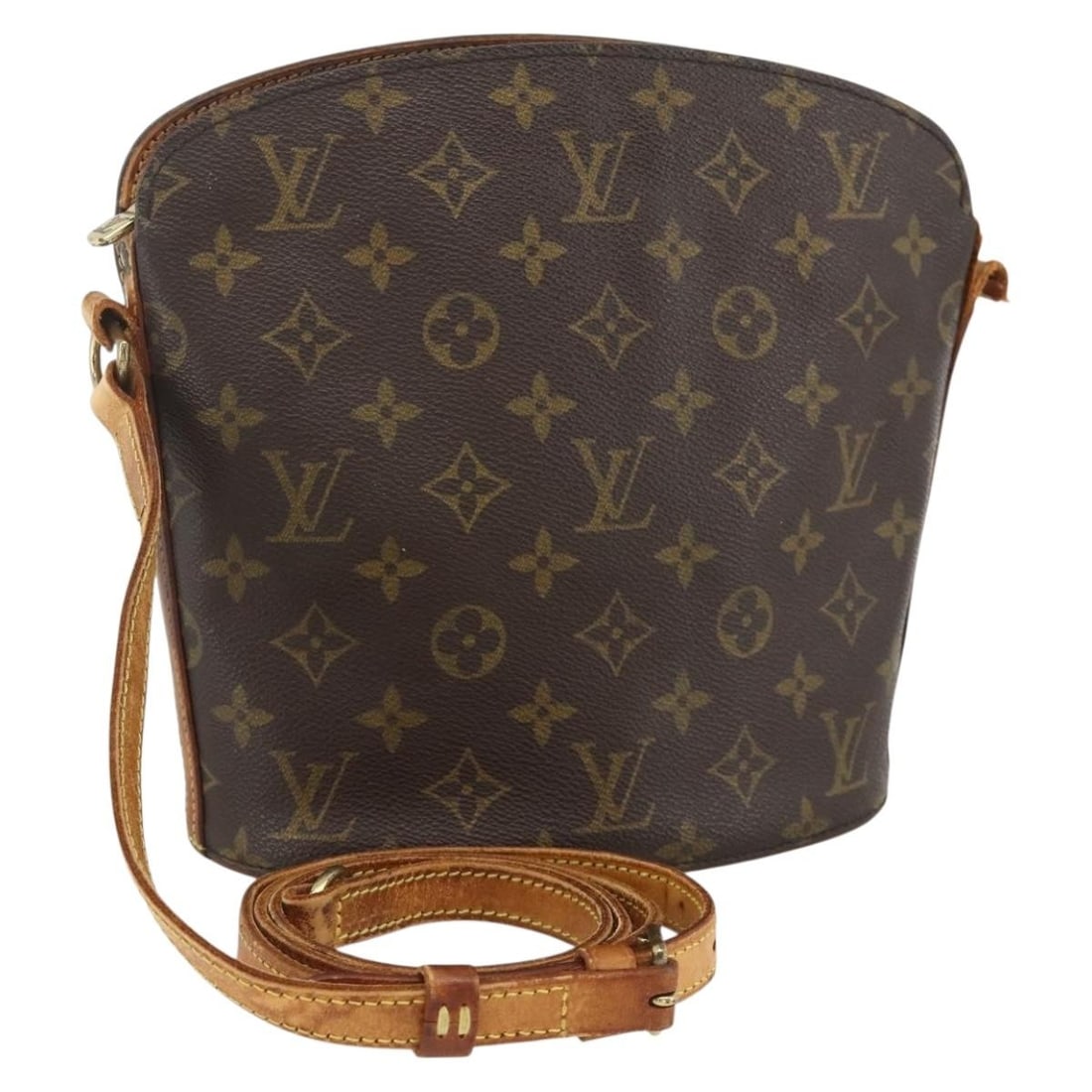 Louis Vuitton Drouot Monogram Canvas Women's Shoulder Bag M51290 France: Louis Vuitton Drouot Monogram Canvas Women's Shoulder Bag M51290 France This is a Louis Vuitton Monogram Drouot shoulder bag crafted from monogram canvas. Designed for women, it features an adjustable