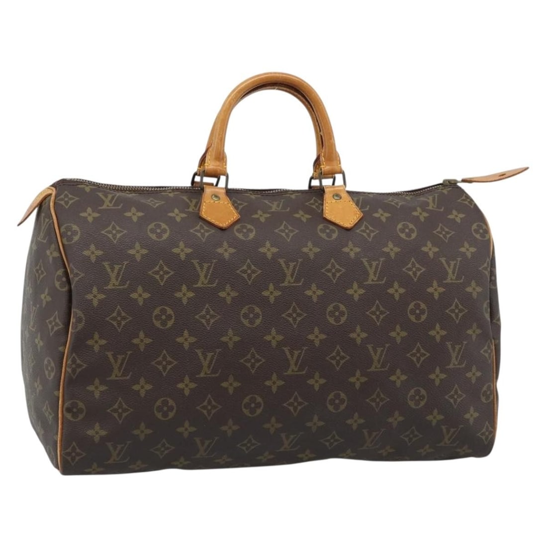 Louis Vuitton M41522 Speedy 40 Monogram Canvas Handbag France: Louis Vuitton M41522 Speedy 40 Monogram Canvas Handbag France Louis Vuitton Monogram Speedy 40 hand bag in Monogram Canvas, made in France. The bag measures approximately 40 cm wide, 25 cm high, and 1