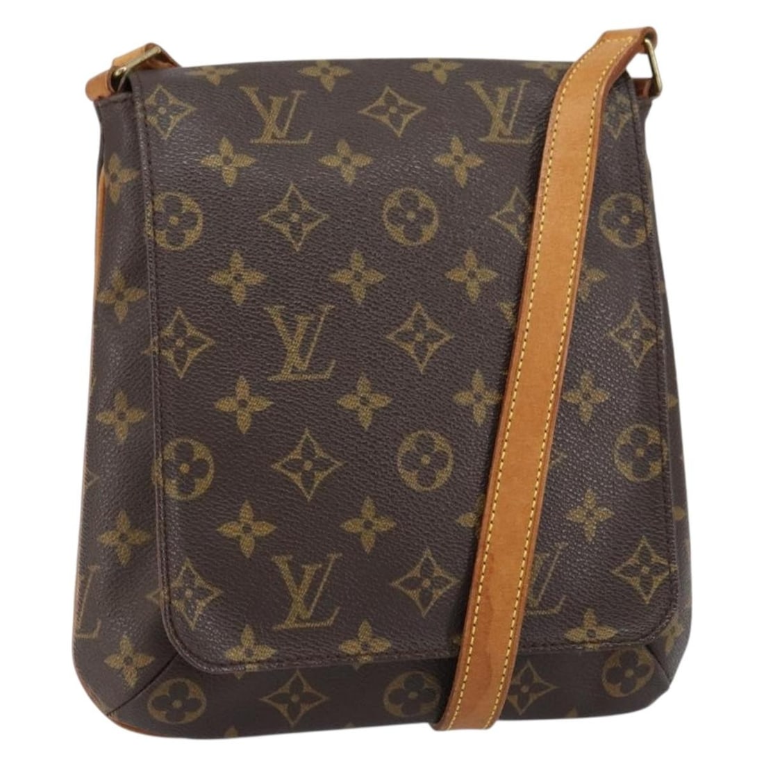 Louis Vuitton M51258 Musette Salsa Monogram Canvas Shoulder Bag: Louis Vuitton M51258 Musette Salsa Monogram Canvas Shoulder Bag Louis Vuitton Musette Salsa Short Shoulder Bag in Monogram Canvas, made in France. This women's shoulder bag features the classic Monogr