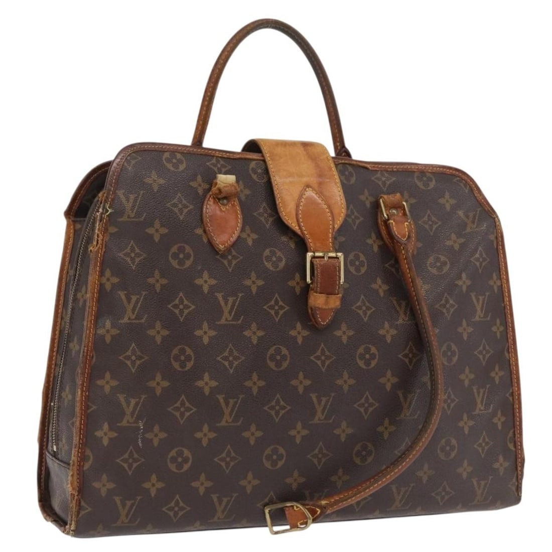Monogram Canvas Rivoli Handbag by Louis Vuitton M53380: Monogram Canvas Rivoli Handbag by Louis Vuitton M53380 This is a Louis Vuitton Monogram Rivoli Hand Bag, model M53380, crafted from signature monogram canvas with a monogram color scheme. Designed for