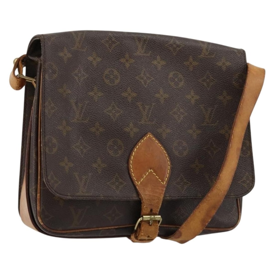 Louis Vuitton M51252 Cartouchiere GM Monogram Canvas Shoulder Bag: Louis Vuitton M51252 Cartouchiere GM Monogram Canvas Shoulder Bag Louis Vuitton Cartouchiere GM shoulder bag in Monogram Canvas, made in France. This women's shoulder bag features the classic Monogram