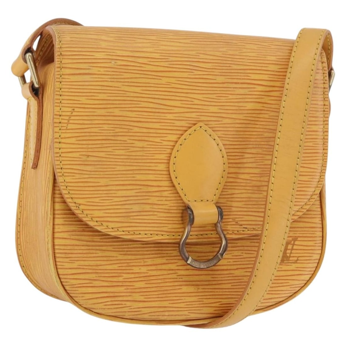 Louis Vuitton Saint Cloud PM Yellow Epi Leather Shoulder Bag M52219: Louis Vuitton Saint Cloud PM Yellow Epi Leather Shoulder Bag M52219 This Louis Vuitton Saint Cloud PM shoulder bag is crafted from yellow Epi leather and made in France. It features a compact silhouet