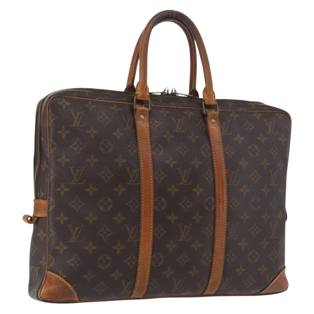 Louis Vuitton Monogram Canvas Porte Documents Voyage Business Bag M53361: Louis Vuitton Monogram Canvas Porte Documents Voyage Business Bag M53361 This Louis Vuitton Monogram Porte Documents Voyage business bag is crafted from signature monogram canvas and features a struct