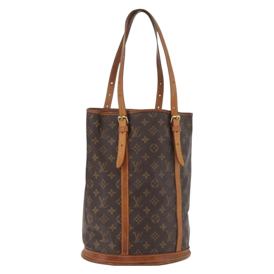 Louis Vuitton M42236 Bucket GM Monogram Canvas Shoulder Bag: Louis Vuitton M42236 Bucket GM Monogram Canvas Shoulder Bag Louis Vuitton Monogram Bucket GM shoulder bag in Monogram canvas, made in France. This women's bag features an adjustable shoulder strap and