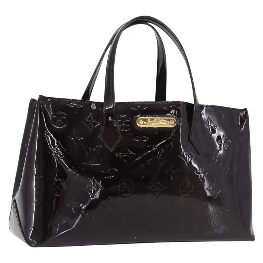 Louis Vuitton Wilshire PM Monogram Vernis Amarante Patent Leather Handbag M93641: Louis Vuitton Wilshire PM Monogram Vernis Amarante Patent Leather Handbag M93641 This Louis Vuitton Wilshire PM handbag features the Monogram Vernis design in Amarante patent leather. Crafted in Franc