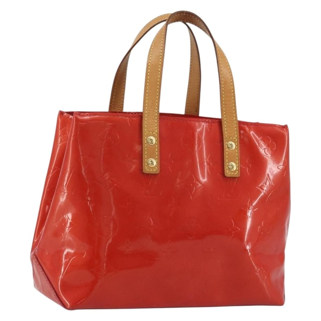 Louis Vuitton Reade PM Monogram Vernis Patent Leather Handbag Rouge M91088: Louis Vuitton Reade PM Monogram Vernis Patent Leather Handbag Rouge M91088 Louis Vuitton Monogram Vernis Reade PM handbag in red Rouge patent leather, made in France. This item is identified as produc