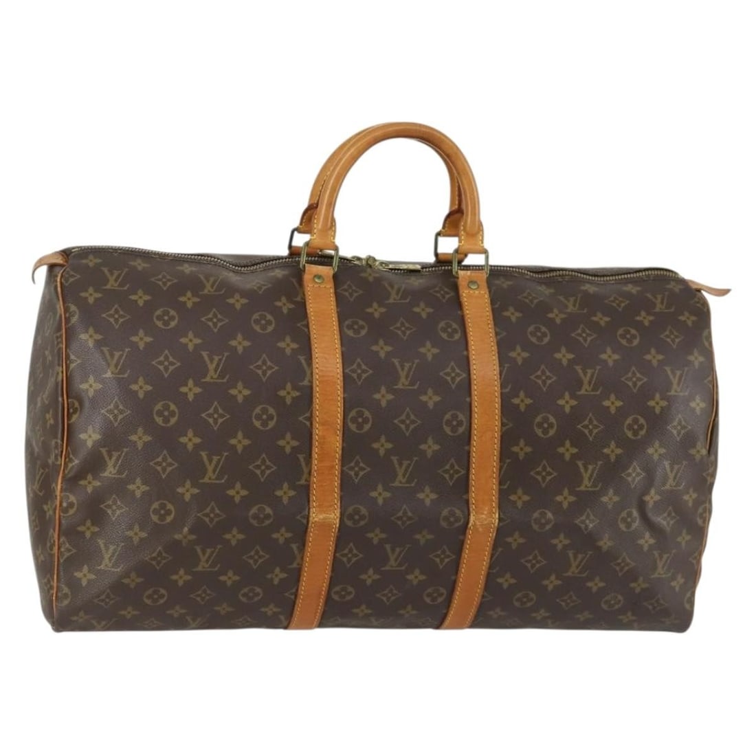 Louis Vuitton M41424 Keepall 55 Monogram Canvas Boston Bag: Louis Vuitton M41424 Keepall 55 Monogram Canvas Boston Bag This Louis Vuitton Keepall 55 Boston Bag features the classic Monogram canvas in the Monogram colorway. It is made in France and identified b