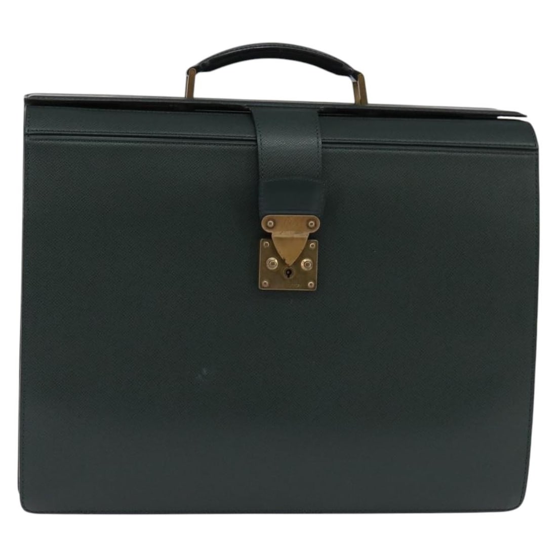 LOUIS VUITTON Taiga Pilot Case Business Bag Epicea M30024 Auth: LOUIS VUITTON Taiga Pilot Case Business Bag Epicea M30024 Auth This LOUIS VUITTON Taiga Pilot Case Ural Business Bag is crafted from premium Taiga leather in a sophisticated Epicea color. Designed for