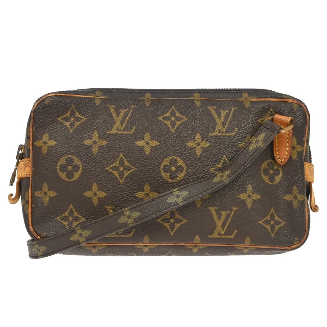 Louis Vuitton Marly Bandouliere Monogram Crossbody Bag M51828: Louis Vuitton Marly Bandouliere Monogram Crossbody Bag M51828 Vintage Louis Vuitton Marly Bandouliere shoulder bag in Monogram canvas with leather trim and a zip closure. This women's crossbody style 