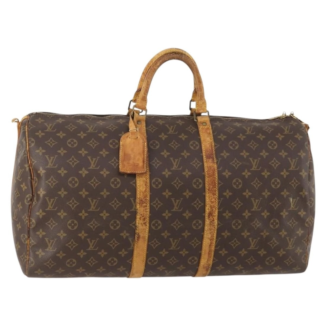 Louis Vuitton M41414 Keepall 55 Monogram Canvas Boston Bag: Louis Vuitton M41414 Keepall 55 Monogram Canvas Boston Bag Louis Vuitton Monogram Keepall Bandouliere 55 Boston Bag in Monogram Canvas, made in France. It comes with a name tag and is identified by pr