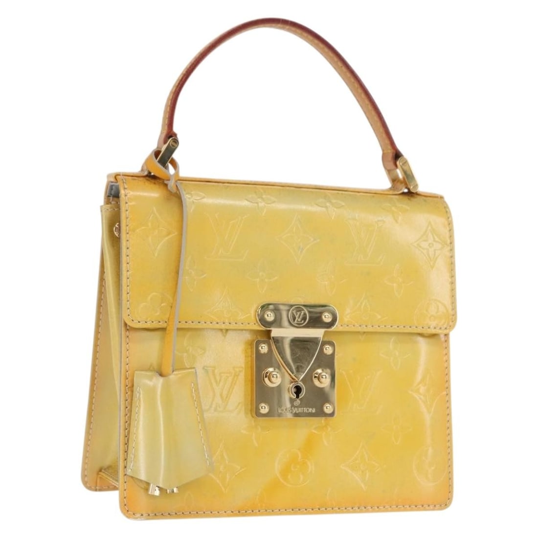 Louis Vuitton Spring Street Gris Vernis Patent Leather Handbag M91029 (1 of 18)