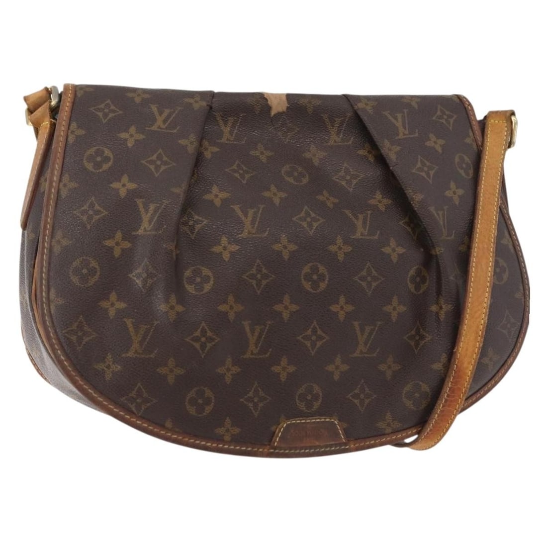Louis Vuitton Menilmontant MM Monogram Canvas Shoulder Bag M40473: Louis Vuitton Menilmontant MM Monogram Canvas Shoulder Bag M40473 This is a LOUIS VUITTON Menilmontant MM Shoulder Bag crafted from signature Monogram Canvas. Made in France, the bag features an adjus