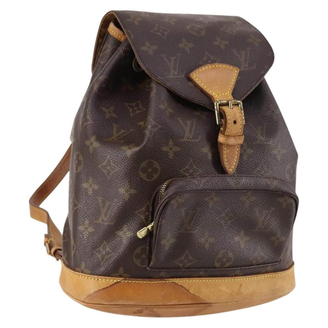LOUIS VUITTON Monogram Montsouris MM Backpack M51136 Auth France: LOUIS VUITTON Monogram Montsouris MM Backpack M51136 Auth France The LOUIS VUITTON Monogram Montsouris MM Backpack M51136 is a stylish and functional accessory that embodies the luxury of French craft