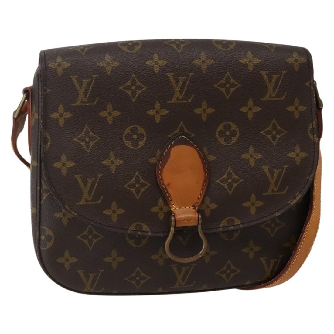 LOUIS VUITTON Monogram Saint Cloud GM Shoulder Bag M51242 France Auth: LOUIS VUITTON Monogram Saint Cloud GM Shoulder Bag M51242 France Auth Introducing the LOUIS VUITTON Monogram Saint Cloud GM Shoulder Bag, a timeless accessory that combines elegance and functionality.