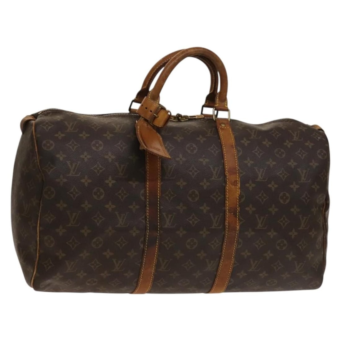Louis Vuitton M41426 Keepall 50 Monogram Canvas Boston Bag France: Louis Vuitton M41426 Keepall 50 Monogram Canvas Boston Bag France Louis Vuitton Keepall 50 Boston Bag in Monogram Canvas, made in France. This women's bag features the Monogram exterior and comes with