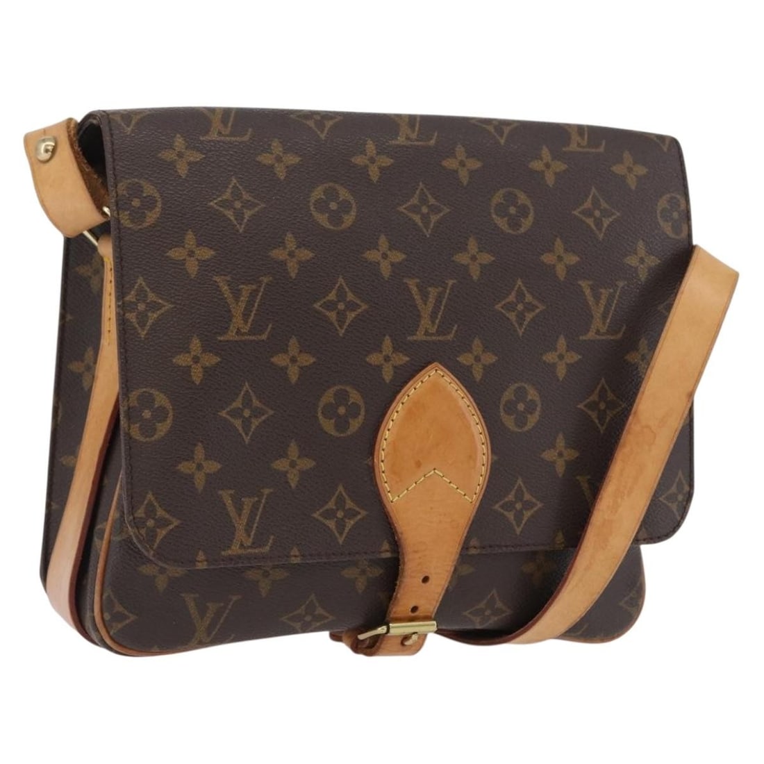 Louis Vuitton Cartouchiere GM Monogram Canvas Shoulder Bag M51252: Louis Vuitton Cartouchiere GM Monogram Canvas Shoulder Bag M51252 This is a Louis Vuitton Monogram Cartouchiere GM shoulder bag, crafted from signature Monogram canvas. Designed for women, it features
