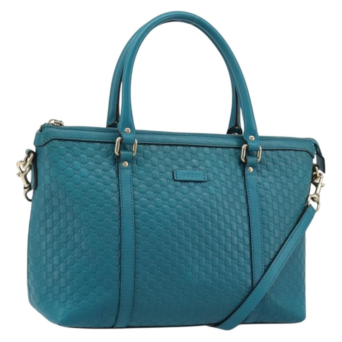 Gucci 449646 Guccissima 2 Way Leather Handbag Emerald Green: Gucci 449646 Guccissima 2 Way Leather Handbag Emerald Green Gucci 2way handbag in emerald green with gold-tone details, made from leather and Micro Small GG canvas. It features a shoulder strap and ca