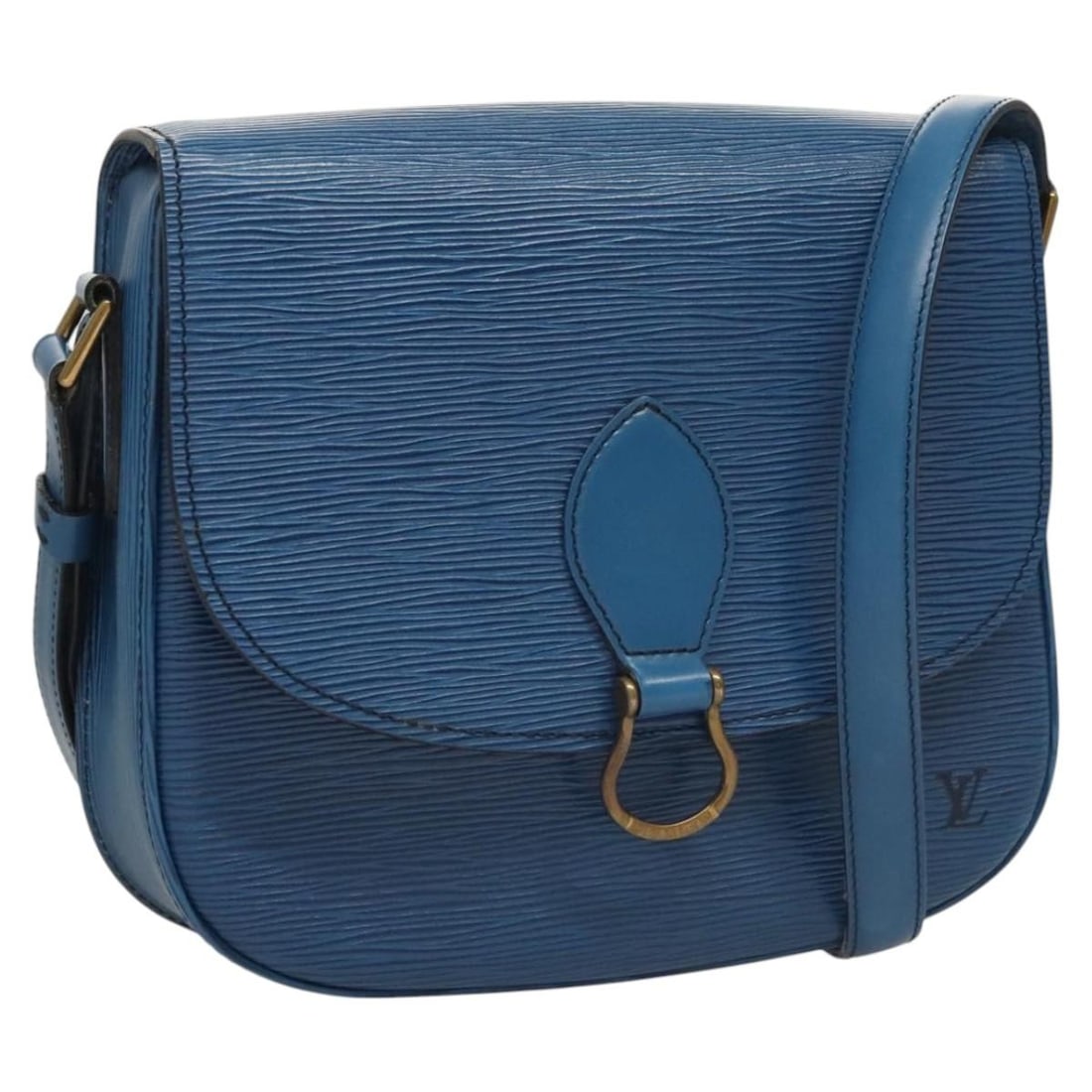 Louis Vuitton M52195 Saint Cloud GM Epi Leather Shoulder Bag Toledo Blue: Louis Vuitton M52195 Saint Cloud GM Epi Leather Shoulder Bag Toledo Blue Louis Vuitton Epi Saint Cloud GM shoulder bag in Toledo Blue, crafted from Epi leather and made in France. This pre-owned bag i