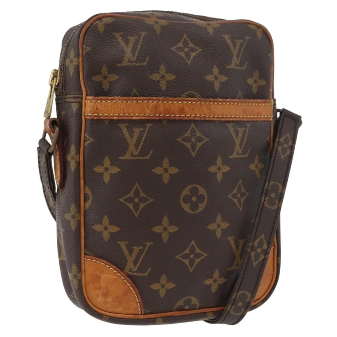 Louis Vuitton Danube Monogram Canvas Shoulder Bag M45266 France: Louis Vuitton Danube Monogram Canvas Shoulder Bag M45266 France This Louis Vuitton Monogram Danube shoulder bag features the signature monogram canvas exterior with an adjustable shoulder strap. Desig