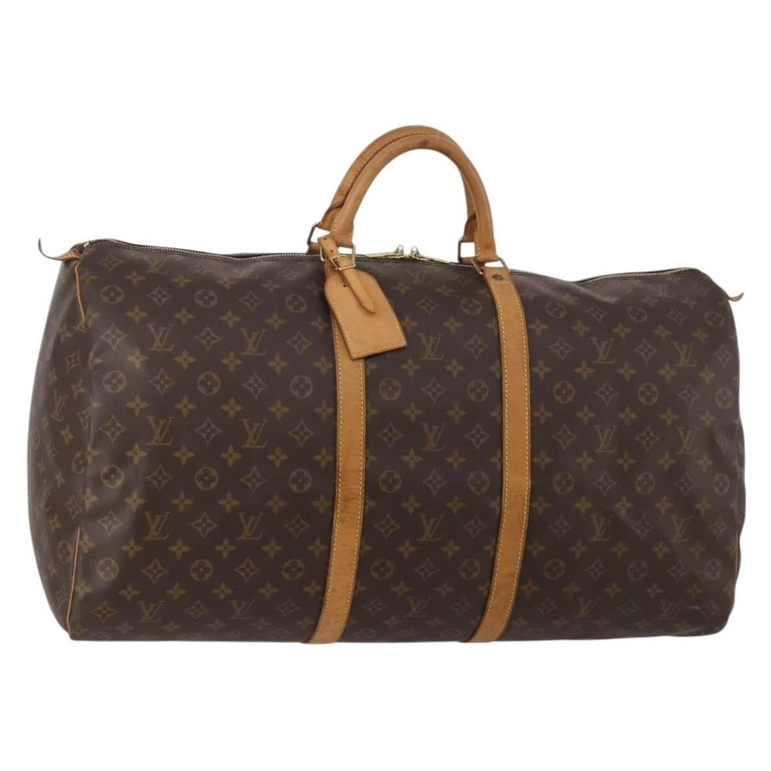 Louis Vuitton M41422 Keepall 60 Monogram Canvas Boston Bag France: Louis Vuitton M41422 Keepall 60 Monogram Canvas Boston Bag France Louis Vuitton Monogram Keepall 60 Boston Bag, style M41422, made in France. Crafted from Monogram Canvas, this women's Boston Bag incl