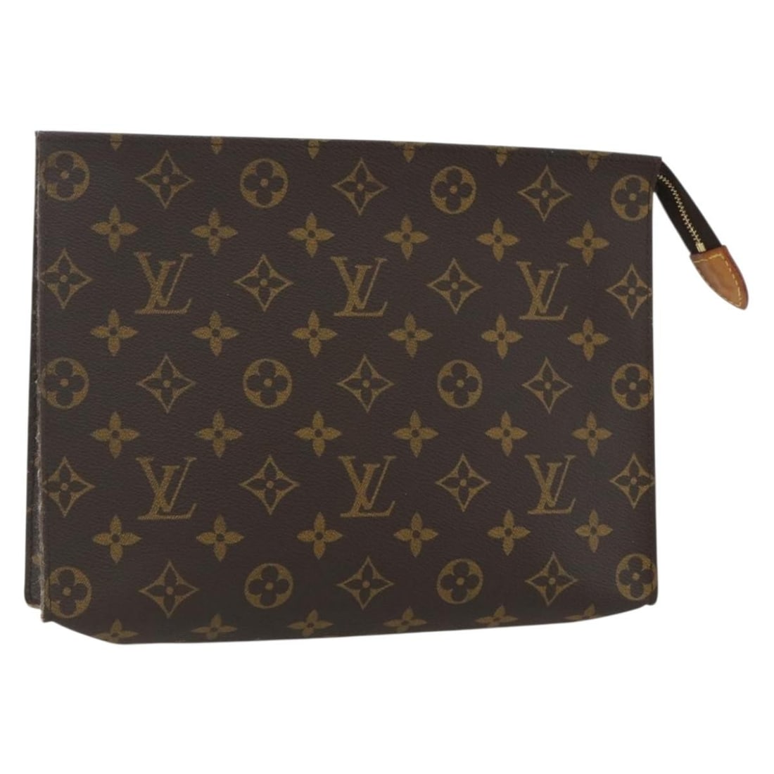 LOUIS VUITTON Monogram Poche Toilette 26 Pouch M47542 Auth: LOUIS VUITTON Monogram Poche Toilette 26 Pouch M47542 Auth This authentic LOUIS VUITTON Monogram Poche Toilette 26 Pouch (M47542) is crafted from the iconic Monogram Canvas, showcasing a classic desig