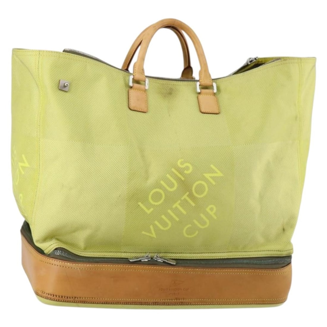 LOUIS VUITTON Damier Geant Southern Cross Yellow Canvas Shoulder Bag M80631 Auth (1 of 18)
