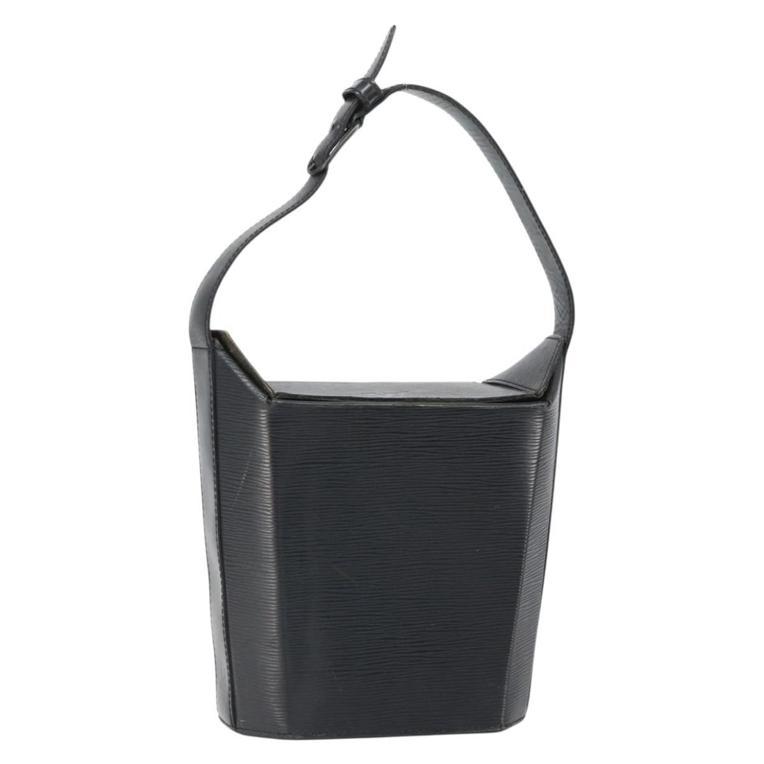 Black Epi Leather Louis Vuitton Sac Shoulder Bag Model M80161 France: Black Epi Leather Louis Vuitton Sac Shoulder Bag Model M80161 France This Louis Vuitton Epi Sac shoulder bag features black Epi leather and is designed with a structured silhouette. The bag includes a