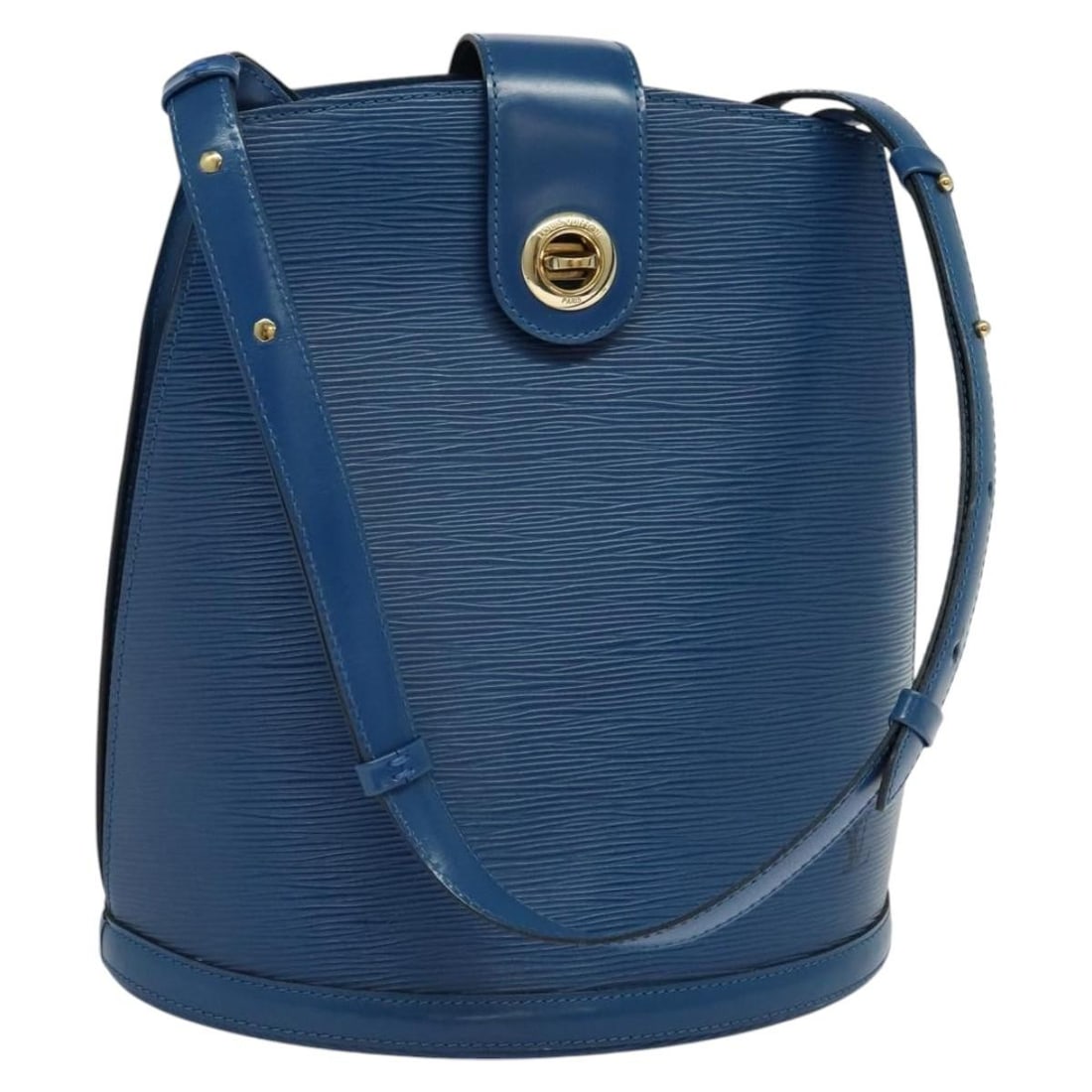 Louis Vuitton Cluny Blue Epi Leather Shoulder Bag M52255: Louis Vuitton Cluny Blue Epi Leather Shoulder Bag M52255 This Louis Vuitton Cluny shoulder bag is crafted from blue Epi leather and features a structured silhouette. Designed for women, it offers a ro