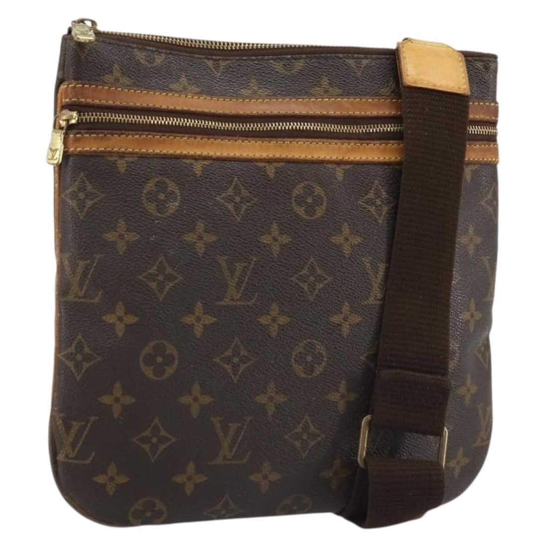 Louis Vuitton M40044 Pochette Bosphore Monogram Canvas Shoulder Bag: Louis Vuitton M40044 Pochette Bosphore Monogram Canvas Shoulder Bag Louis Vuitton Monogram Pochette Bosphore shoulder bag in Monogram Canvas, made in France. This women's shoulder bag features a monog