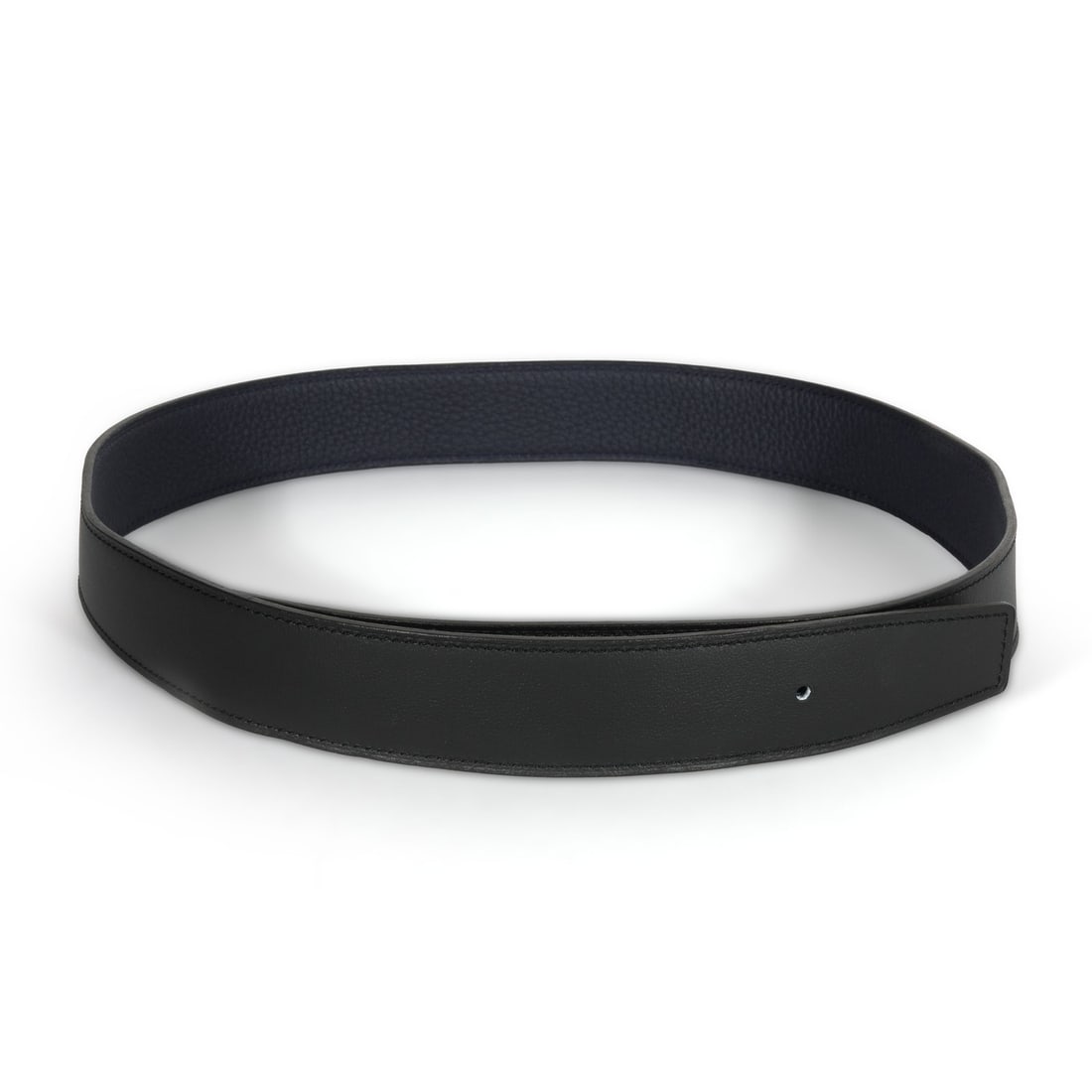 Hermes Reversible Leather Belt Strap Black Bleu Nuit Size 80 (1 of 4)