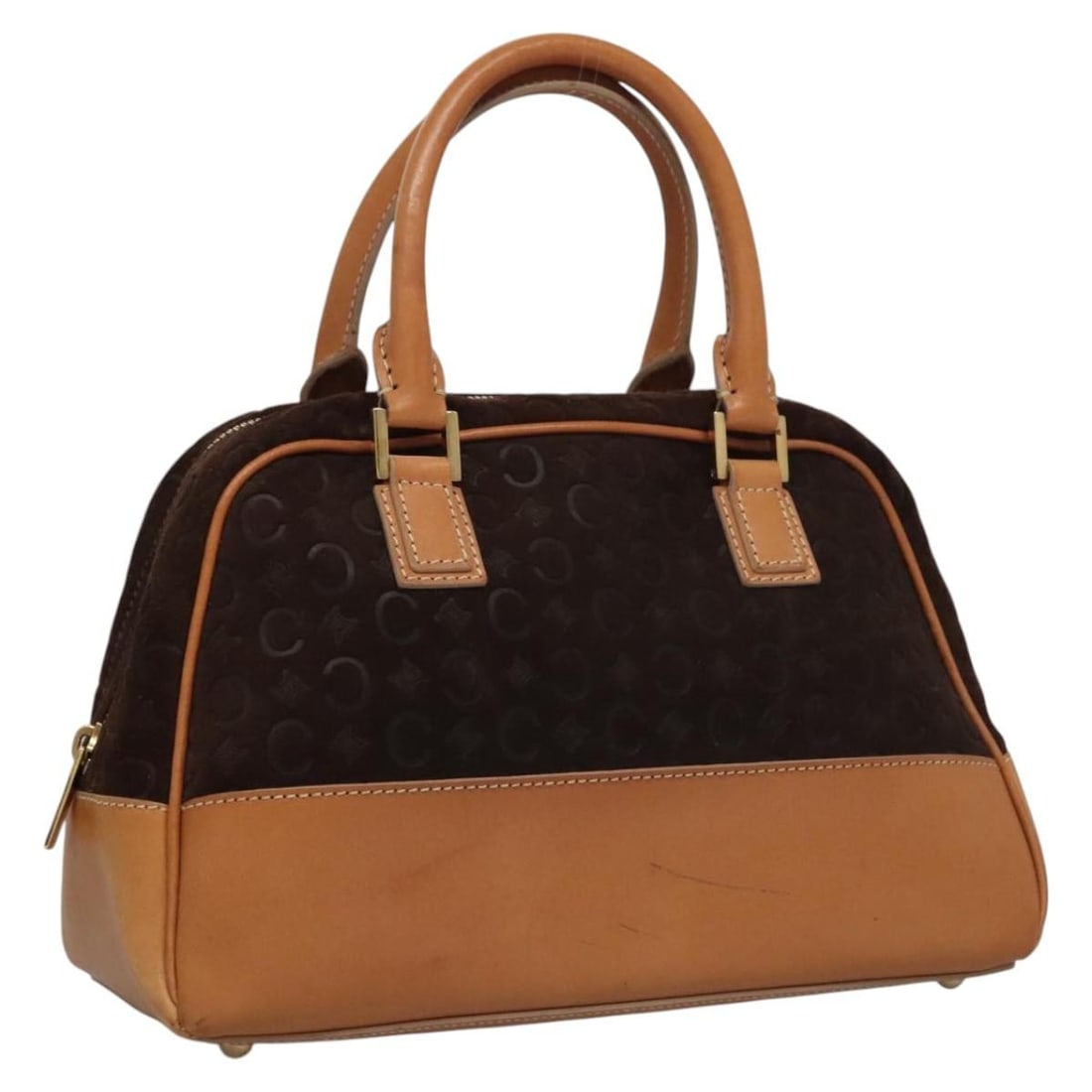 Celine Macadam Canvas Brown Gold Women's Handbag Made in Italy: Celine Macadam Canvas Brown Gold Women's Handbag Made in Italy This Celine C Macadam canvas handbag features a brown and gold color scheme and is crafted in Italy. Designed for women, it offers a clas
