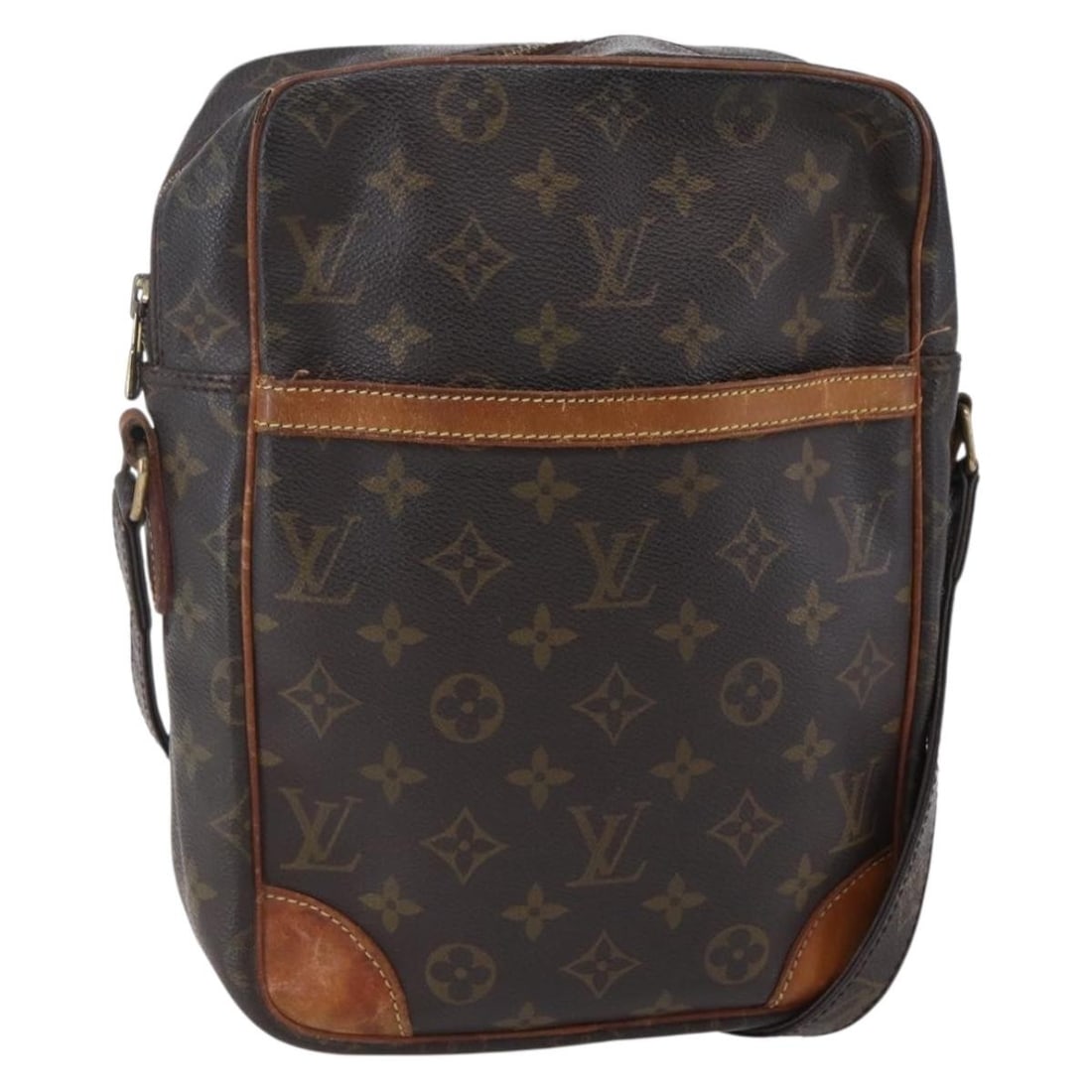 LOUIS VUITTON Monogram Danube MM Shoulder Bag M45264 Auth France: LOUIS VUITTON Monogram Danube MM Shoulder Bag M45264 Auth France This LOUIS VUITTON Monogram Danube MM Shoulder Bag is a stylish accessory made from iconic Monogram Canvas. Crafted in France, this bag