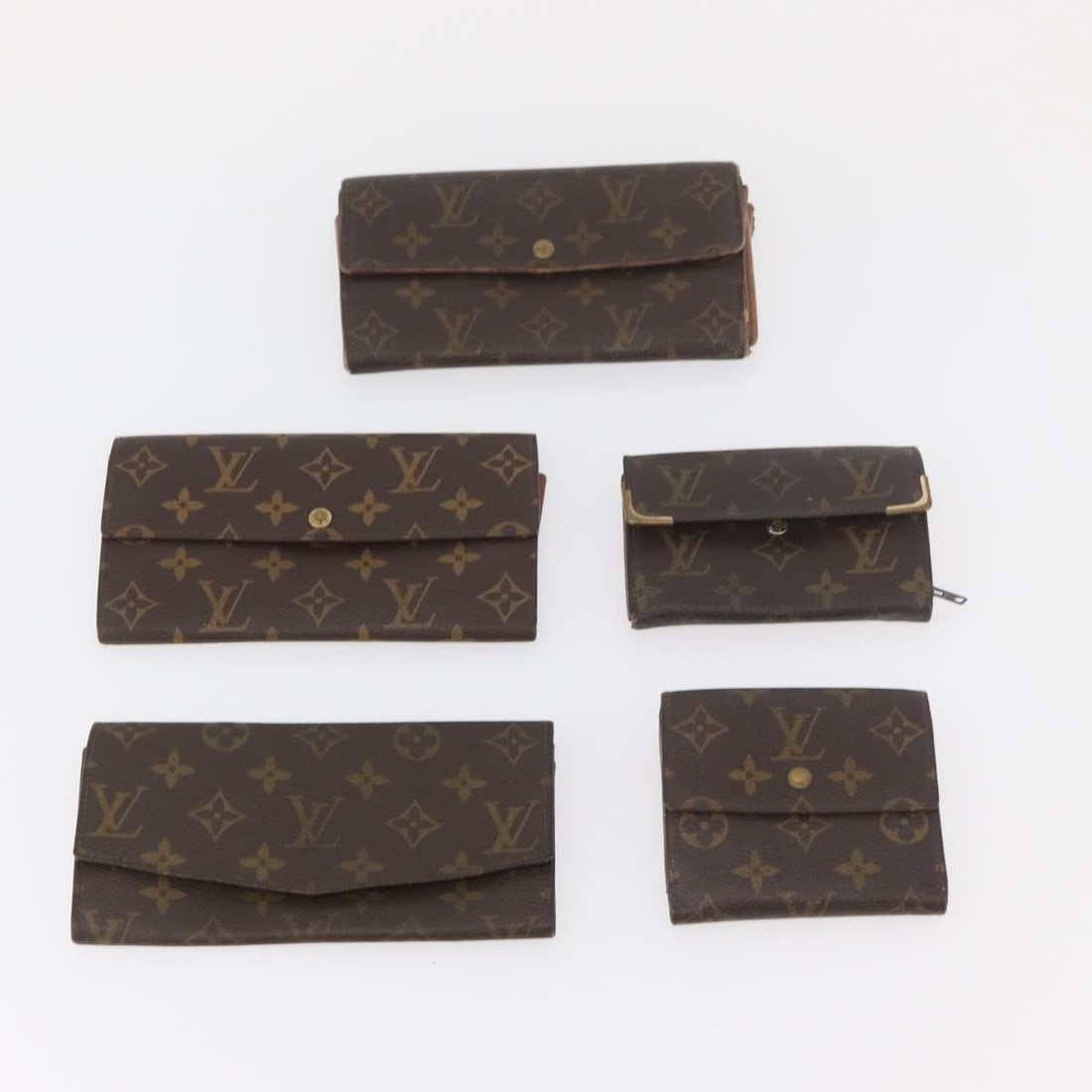 10 Louis Vuitton Monogram Canvas Wallets Bundle Authentic - 2