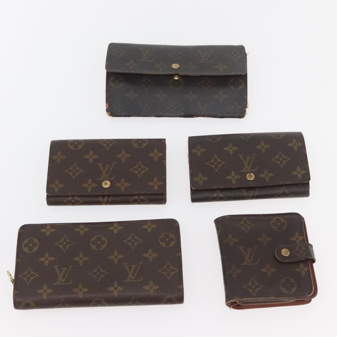 10 Louis Vuitton Monogram Canvas Wallets Bundle Authentic - 9
