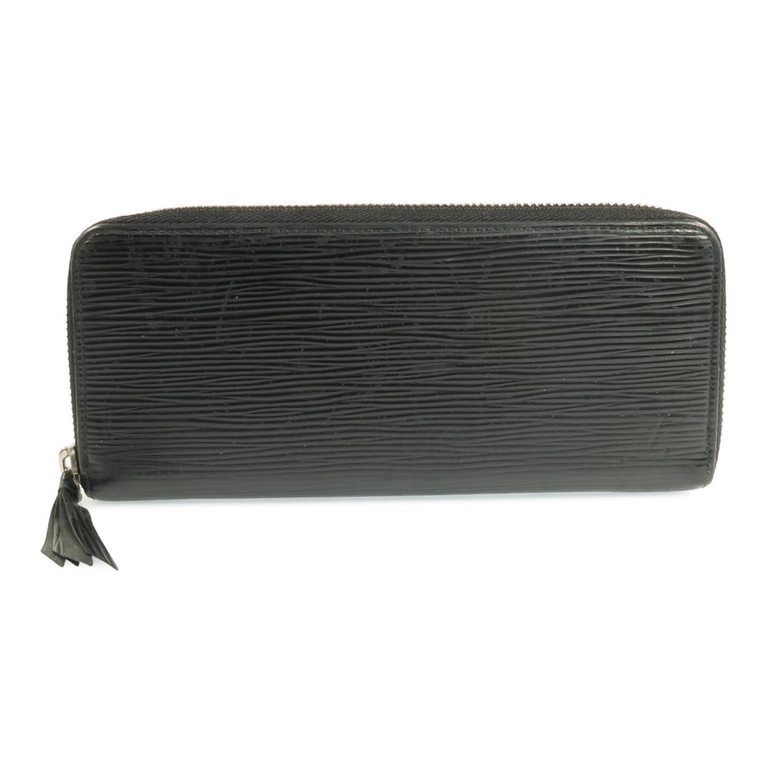 Louis Vuitton Clemence Zippy Long Wallet M60915 Black Epi Calfskin: Louis Vuitton Clemence Zippy Long Wallet M60915 Black Epi Calfskin Louis Vuitton Clemence Zippy Long Wallet in black Epi leather and calfskin (cowhide), designed for women. This around long wallet