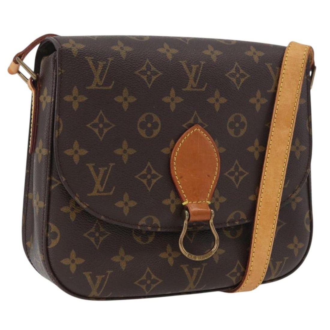 Louis Vuitton Saint Cloud GM Monogram Canvas Shoulder Bag M51242 France: Louis Vuitton Saint Cloud GM Monogram Canvas Shoulder Bag M51242 France This is an authentic Louis Vuitton Monogram Saint Cloud GM Shoulder Bag, crafted in monogram canvas with a classic monogram patt