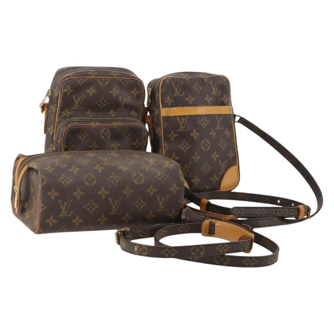 Set of 3 Louis Vuitton Monogram Canvas Shoulder Bags: Set of 3 Louis Vuitton Monogram Canvas Shoulder Bags Louis Vuitton Monogram Shoulder Bag set in Monogram Canvas, made in France. This listing is for the item shown in the photo only; no box or dust ba