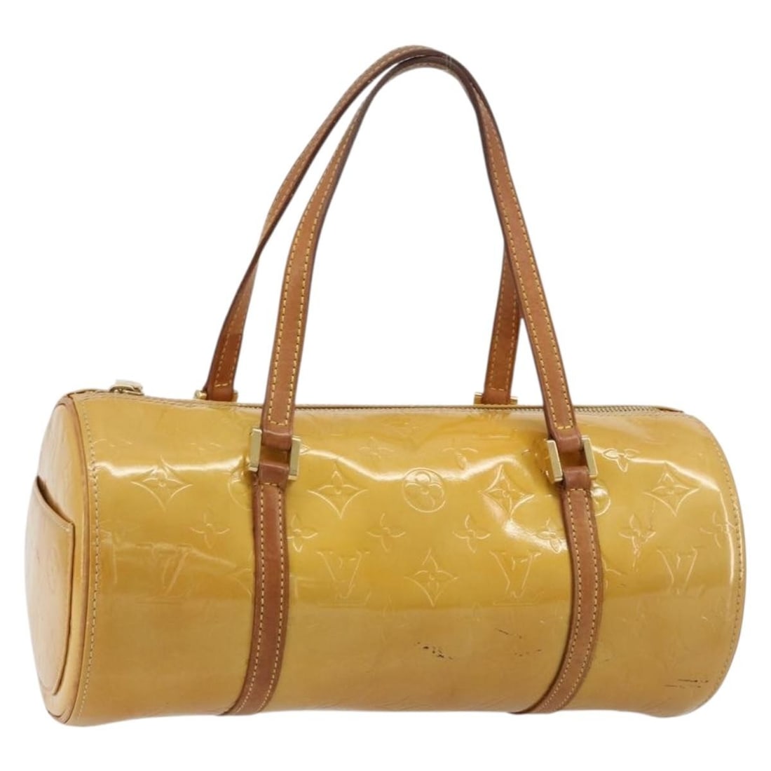 Louis Vuitton Bedford Beige Patent Leather Handbag M91006: Louis Vuitton Bedford Beige Patent Leather Handbag M91006 Louis Vuitton Monogram Vernis Bedford handbag in beige patent leather. This women's handbag was made in France and comes as the bag only, with