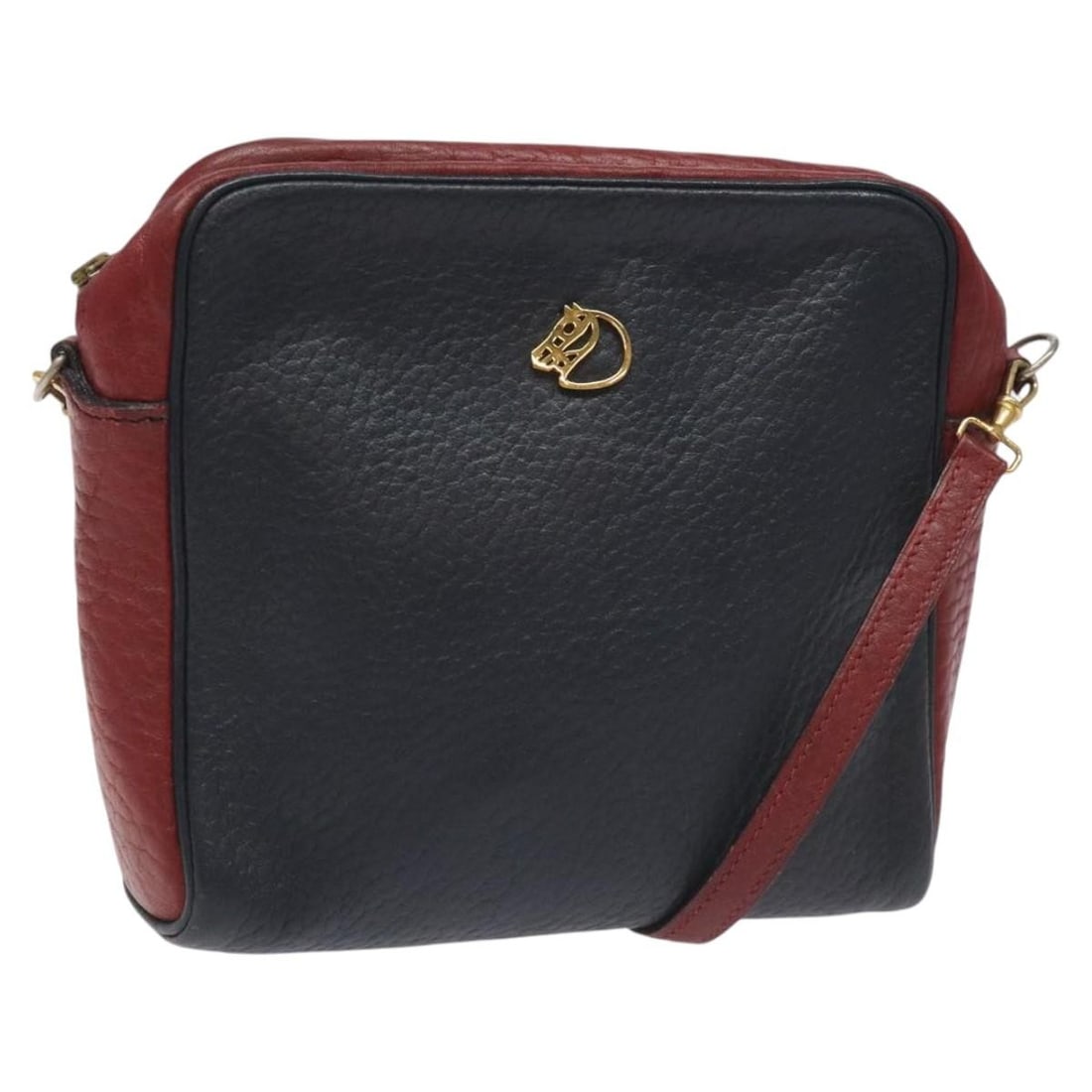 Hermes Jockey Leather Shoulder Bag Navy Gold Repainted: Hermes Jockey Leather Shoulder Bag Navy Gold Repainted Hermes Jockey shoulder bag in leather with a navy and gold color scheme. This women's shoulder bag is made in France and has been repainted. It i