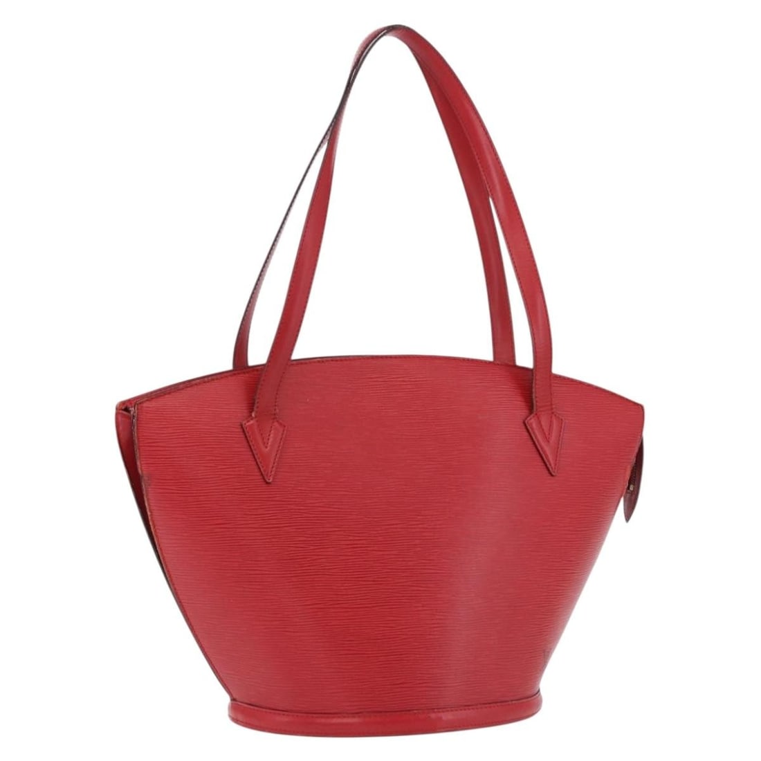 Louis Vuitton Saint Jacques Red Epi Leather Shoulder Bag M52277: Louis Vuitton Saint Jacques Red Epi Leather Shoulder Bag M52277 Louis Vuitton Epi Saint Jacques shopping shoulder bag in red Epi leather, made in France. The bag measures approximately W44 x H30 x D17