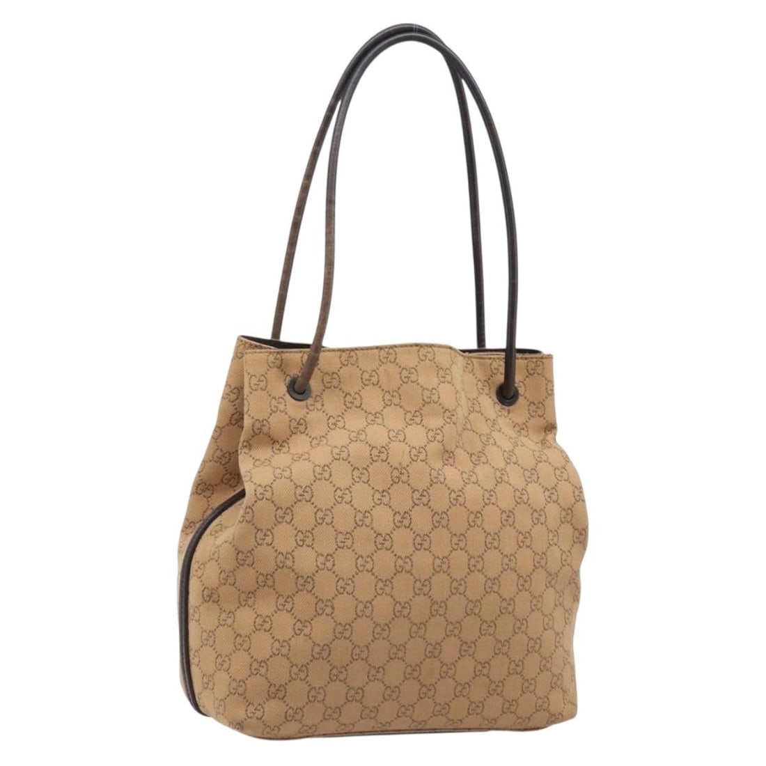 Brown GG Canvas Shoulder Bag by Gucci Model 101341 Italy: Brown GG Canvas Shoulder Bag by Gucci Model 101341 Italy This GUCCI GG Canvas Shoulder Bag in brown features the iconic GG canvas exterior and is designed for women. The bag includes a shoulder strap 