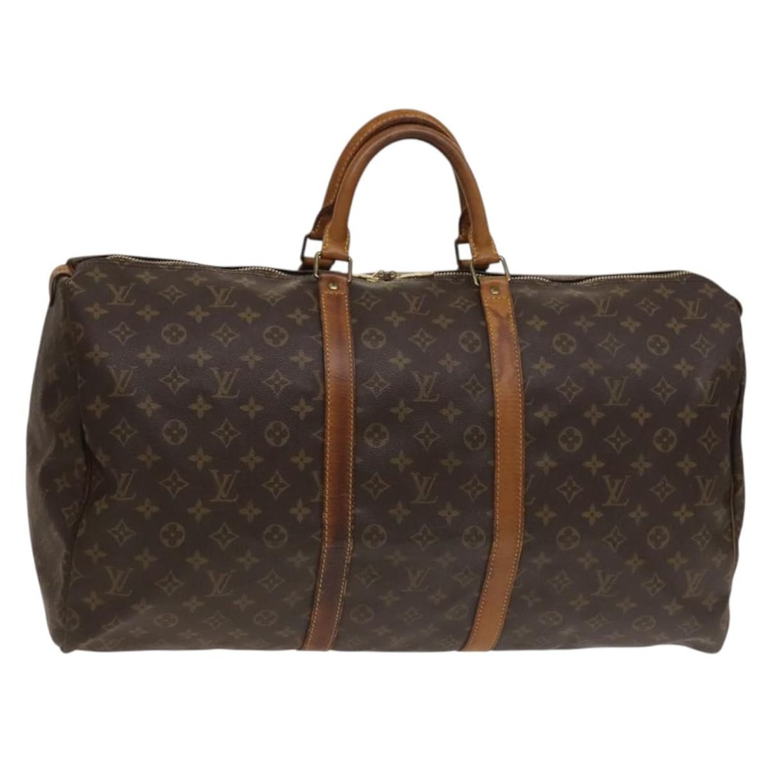 Louis Vuitton M41424 Keepall 55 Monogram Canvas Boston Bag: Louis Vuitton M41424 Keepall 55 Monogram Canvas Boston Bag Louis Vuitton Keepall 55 Boston bag in Monogram canvas, made in France. This women's bag is model M41424 and is offered without the original 
