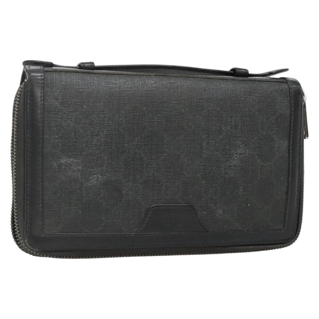 GUCCI GG Supreme Travel Case PVC Black 409206 Made in Italy: GUCCI GG Supreme Travel Case PVC Black 409206 Made in Italy This authentic GUCCI GG Supreme Travel Case is a stylish and functional accessory made from durable PVC leather. Designed in Italy, it featu