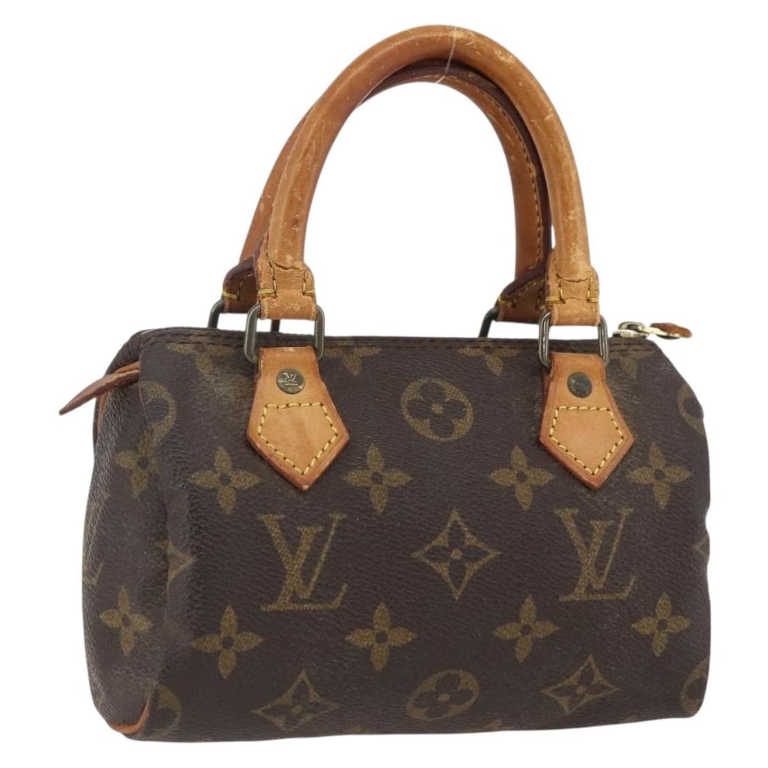 Louis Vuitton M41534 Mini Speedy Monogram Canvas Handbag: Louis Vuitton M41534 Mini Speedy Monogram Canvas Handbag Louis Vuitton Monogram Mini Speedy handbag in Monogram Canvas, made in France. The bag features the Mini Speedy style and comes with the item s
