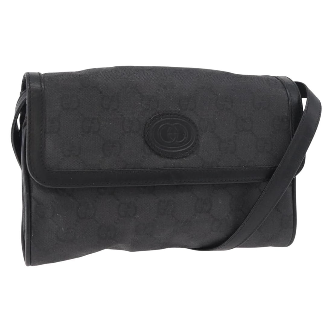 Gucci GG Canvas Black Gold Shoulder Bag Italy 004 904 0198: Gucci GG Canvas Black Gold Shoulder Bag Italy 004 904 0198 This is a GUCCI GG Canvas shoulder bag in black and gold, crafted in Italy. The bag features the iconic GG canvas exterior, complemented by g
